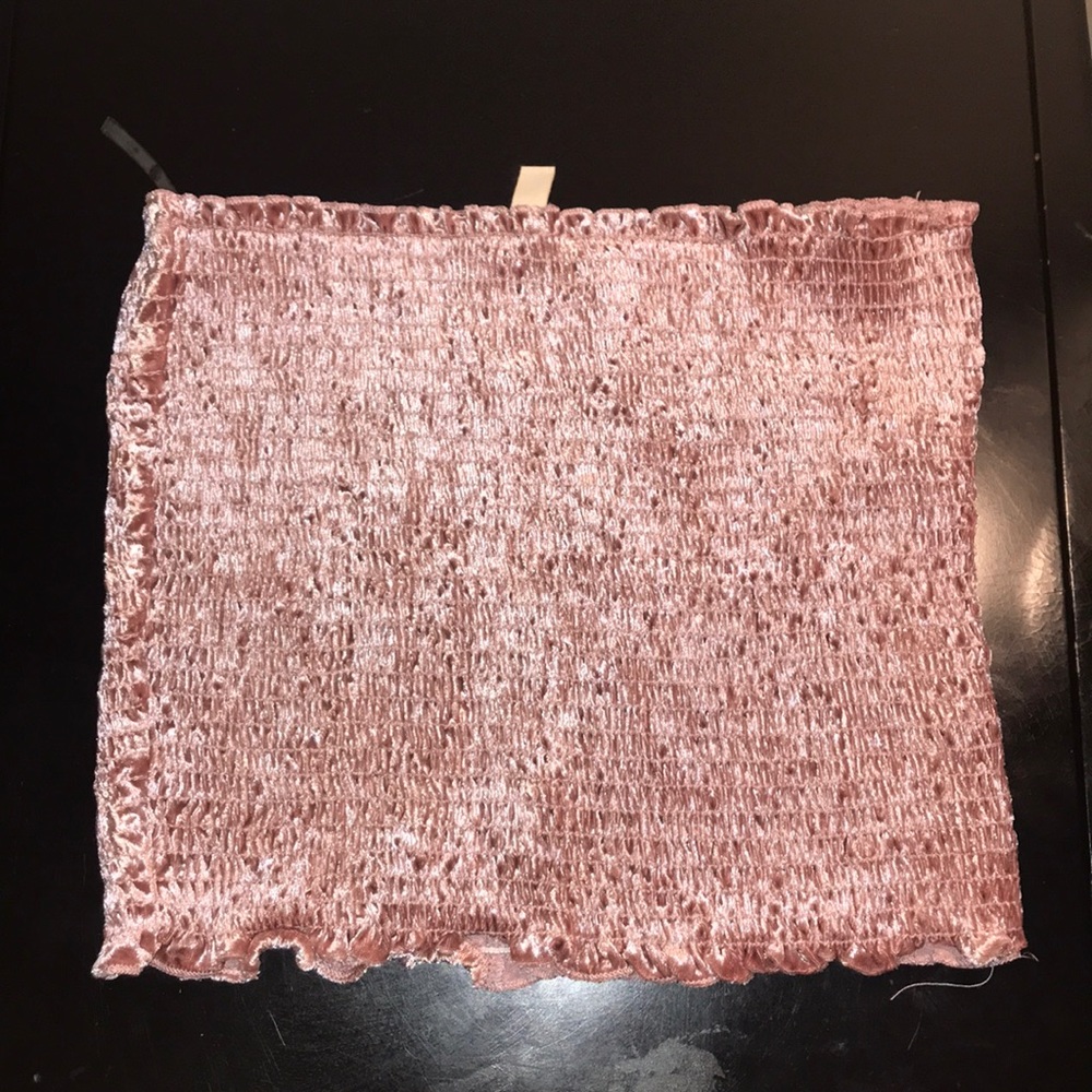 A ribbed tube top